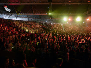 Megachurches, such as City Harvest Church in Singapore, have redefined worship and what a church experience looks like. Creative commons image by Adrian Hermann